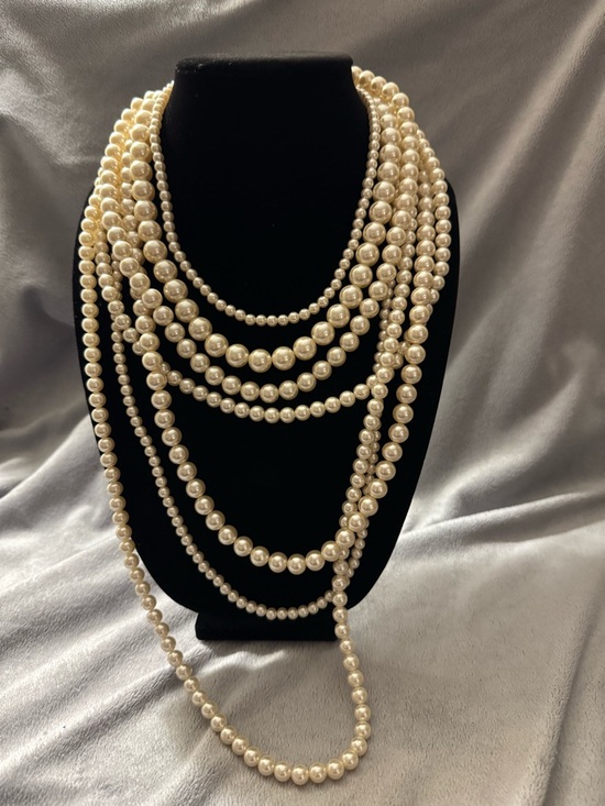 Worthington Jewelry - Worthington Layered Ivory Faux Pearl 7 Strand Necklace NWT